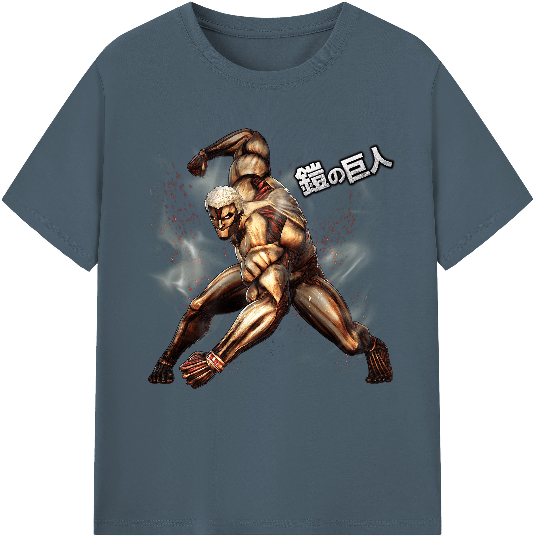 （画像用） 進撃の巨人 Attack on Titan 綿100％半袖Tシャツ（フロントプリント）
